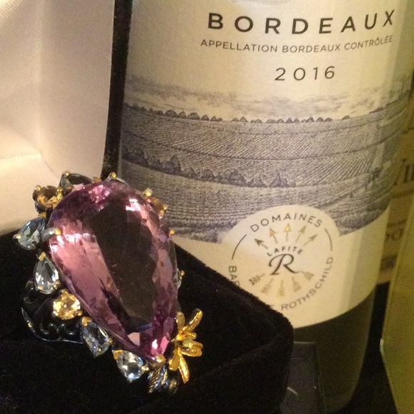 Super Stunning Genuine Top Quality Brazilian Amethyst Ring - Picture 14 of 14